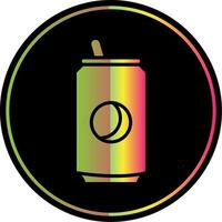 Soda Can Glyph Due Color Icon Design vector