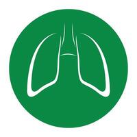 lung logo design vector