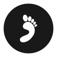 human footprint logo vector