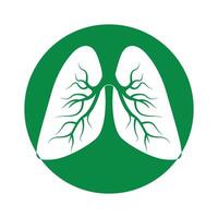 lung logo design vector