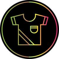 Shirt Line Gradient Due Color Icon Design vector