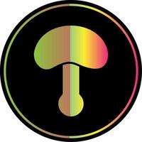 Mushroom Glyph Due Color Icon Design vector