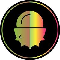 Lychee Glyph Due Color Icon Design vector