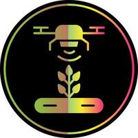 Automatic Irrigatior Glyph Due Color Icon Design vector