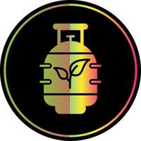 Bio Gas Glyph Due Color Icon Design vector