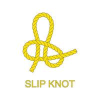 knotted rope icon with rope vector