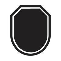 black shield icon vector