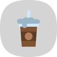 Soda Flat Curve Icon Design vector