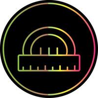Curve Ruler Line Gradient Due Color Icon Design vector