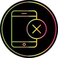 Smartphone Line Gradient Due Color Icon Design vector