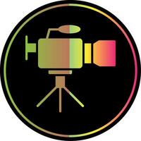 Camcorder Glyph Due Color Icon Design vector