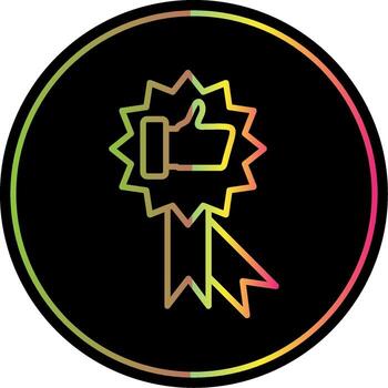 Best Line Gradient Due Color Icon Design vector