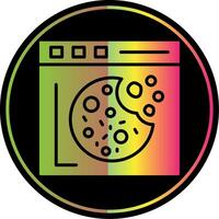 Cookies Glyph Due Color Icon Design vector