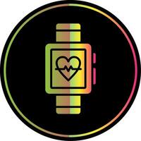 Smart Watch Glyph Due Color Icon Design vector