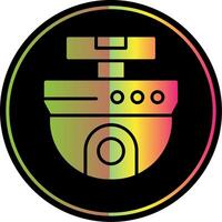 ip cámara glifo debido color icono diseño vector