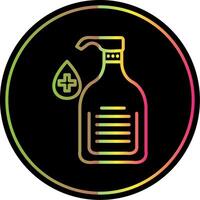 Liquid Soap Line Gradient Due Color Icon Design vector