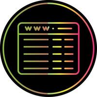 Web Programming Line Gradient Due Color Icon Design vector