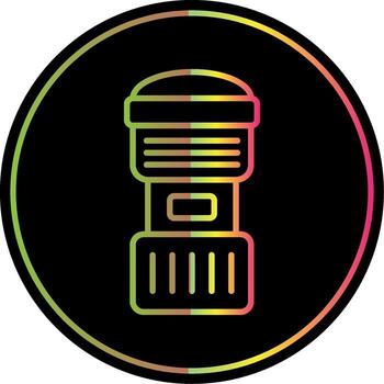 Camera Lens Line Gradient Due Color Icon Design vector