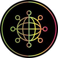 Internet Line Gradient Due Color Icon Design vector