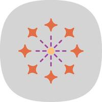 Lights Flat Curve Icon Design vector