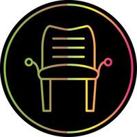 Armchair Line Gradient Due Color Icon Design vector