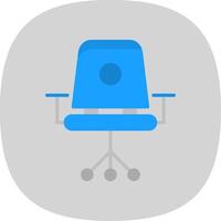 Chair Flat Curve Icon Design vector