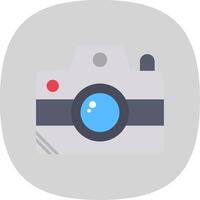 Camera Flat Curve Icon Design vector