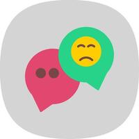 Speech Bubble Flat Curve Icon Design vector