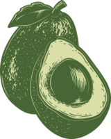 Avocado clipart design illustration png