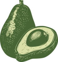 aguacate clipart diseño ilustración png