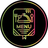 Menu Line Gradient Due Color Icon Design vector