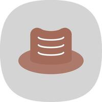 Hat Flat Curve Icon Design vector