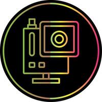 Gopro Line Gradient Due Color Icon Design vector