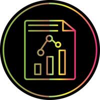 Paper Line Gradient Due Color Icon Design vector