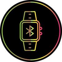 Bluetooth Line Gradient Due Color Icon Design vector