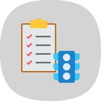 Project Status Flat Curve Icon Design vector