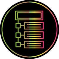 Program Line Gradient Due Color Icon Design vector