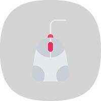 Mouse Flat Curve Icon Design vector
