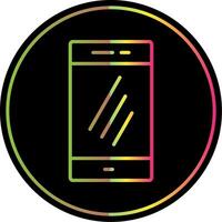 Smartphone Line Gradient Due Color Icon Design vector