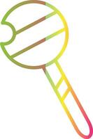 Lollipop Line Gradient Due Color Icon Design vector