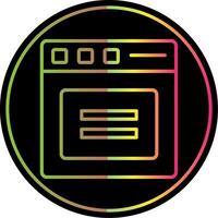 Equal Line Gradient Due Color Icon Design vector