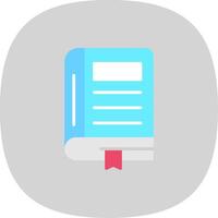 Book Flat Curve Icon Design vector