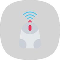 Mouse Flat Curve Icon Design vector