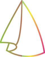 Napkin Line Gradient Due Color Icon Design vector
