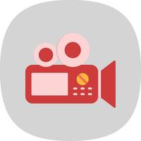 Camera Flat Curve Icon Design vector