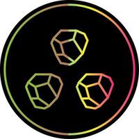 Boulder Line Gradient Due Color Icon Design vector