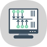 TimeLine Circle Multi Circle Flat Curve Icon Design vector