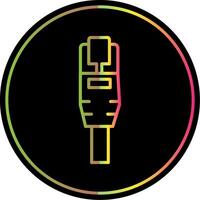 Ethernet Line Gradient Due Color Icon Design vector