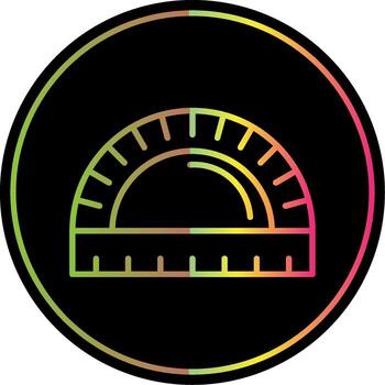 Ruler Line Gradient Due Color Icon Design vector
