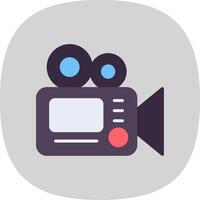 Camera Flat Curve Icon Design vector